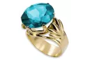 Ring Aquamarin 14 Karat Gelbgold Vintage vrc029y